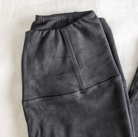 Aritzia Wilfred Free Daria Pant, Dark Charcoal Suede - Picture 4 of 4